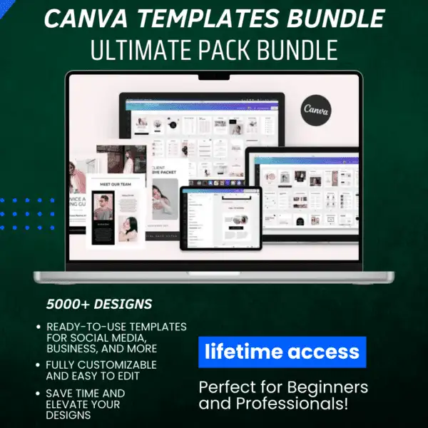 Canva Templates Bundle Ultimate Pack bundle