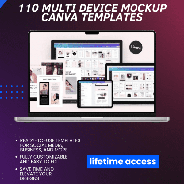 110 Multi Device Mockup Canva Templates
