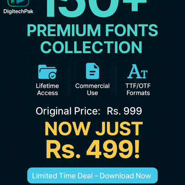 150+ Premium Fonts Collection