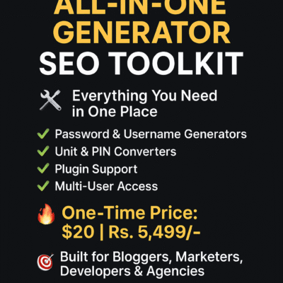 All-in-One Generator SEO Toolkit