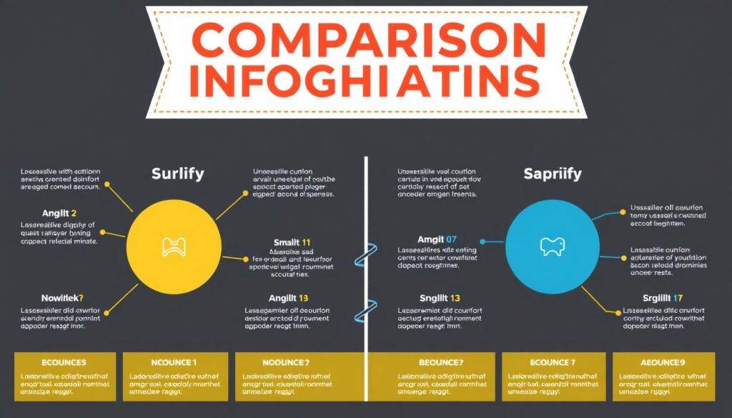 Generate an image of a comparison infographic using the Canva Comparison Infographics Template.
