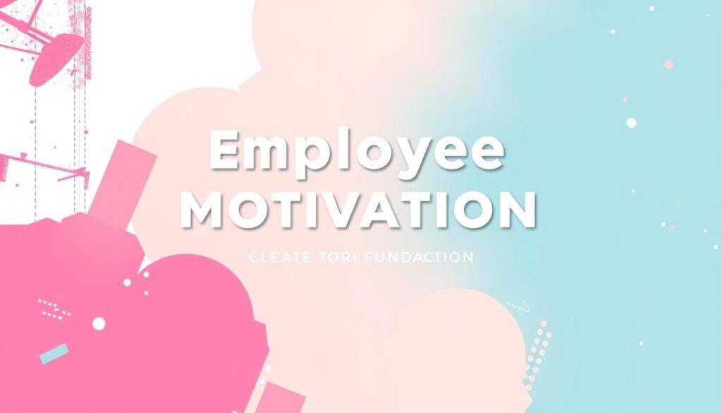 Generate an image of an employee motivation presentation using the Canva Employee Motivation template.