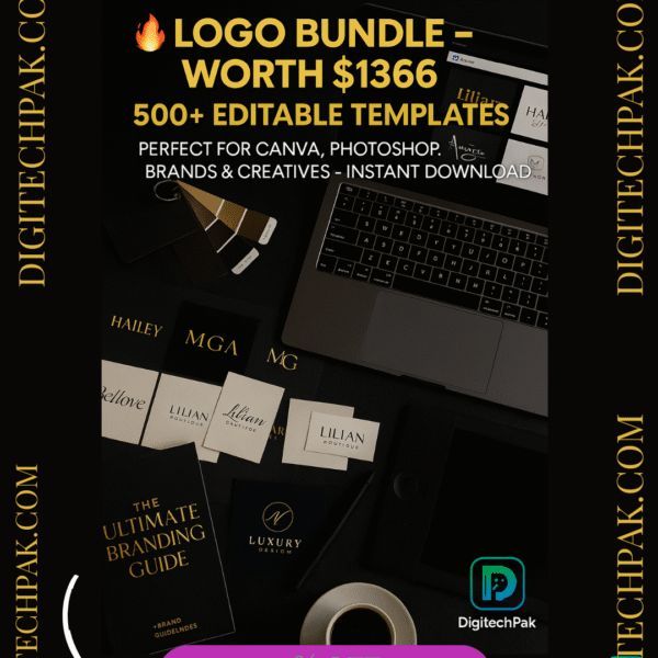 Logo Bundle – $1366 Worth of Premium Logo Templates | Instant Download