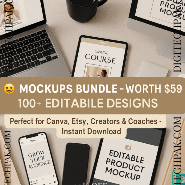 Premium Mockups Bundle – $59 Value | Instant Download