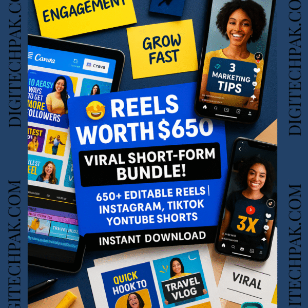 🎬Reels Worth $650 – Premium Viral Reels Bundle for Creators