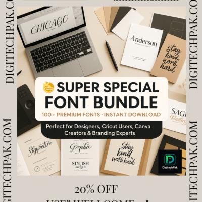 Super Special Font Bundle – 100+ Premium Fonts for Creatives