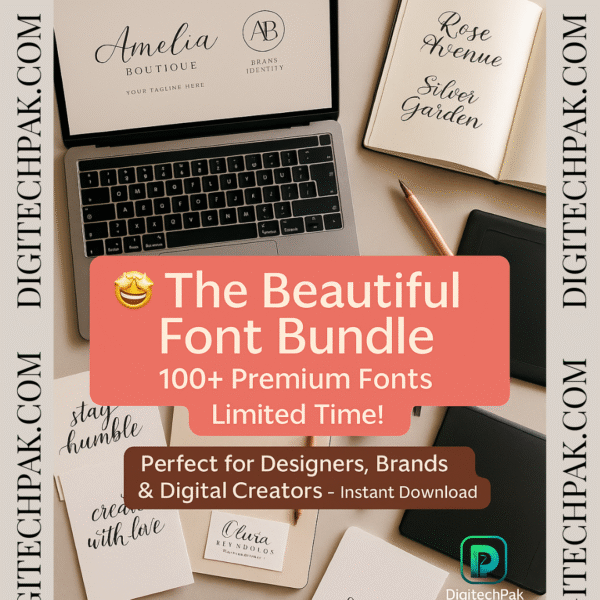 The Beautiful Font Bundle – Premium Elegant Fonts for Creators