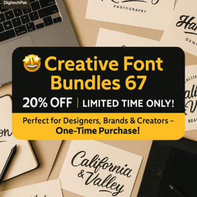 Creative Font Bundles 67 – Premium Script & Display Fonts