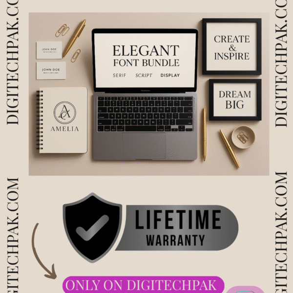 Elegant Font Bundle for Designers – DigiTechPak