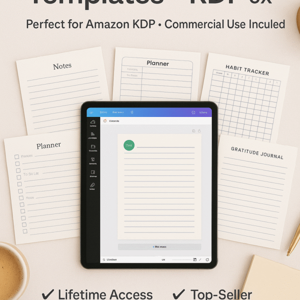 50 Editable Canva KDP Templates 6x9 – DigiTechPak