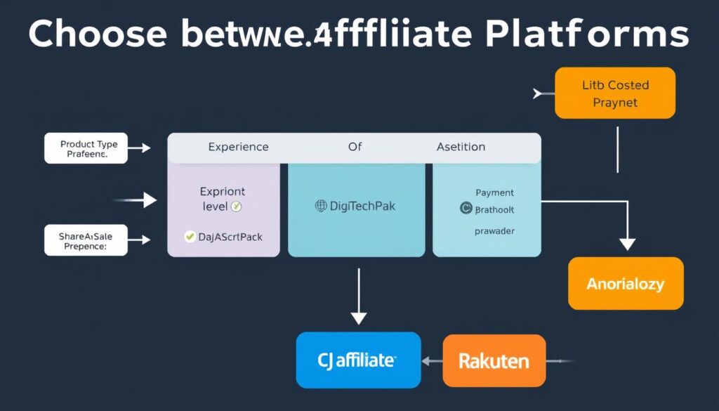 Decision flowchart for choosing between DigiTechPak and other affiliate platforms Decision flowchart for choosing between DigiTechPak and other affiliate platforms