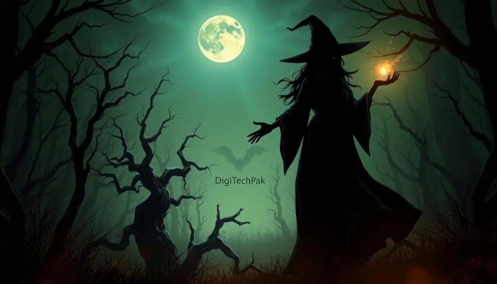 Halloween witch digital download