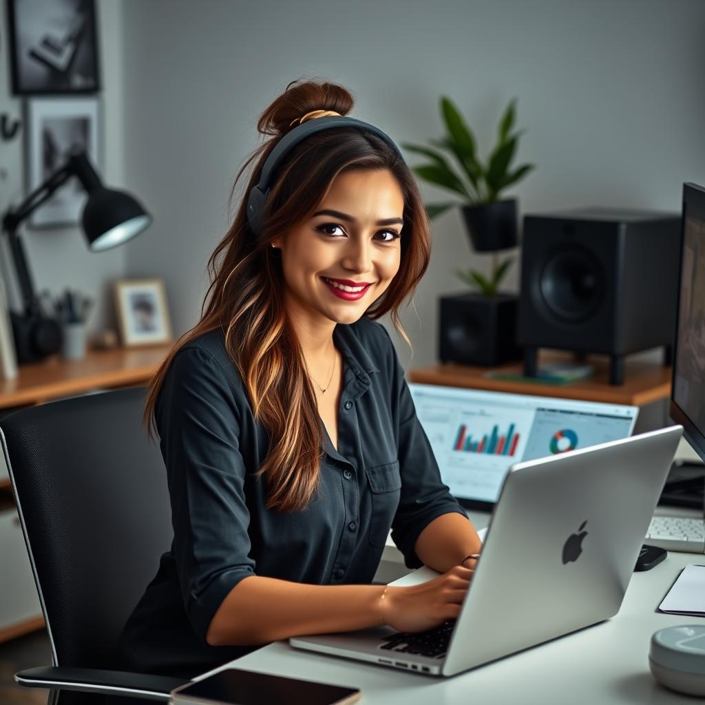 Portrait of a mid-tier influencer working with DigiTechPak affiliate platform Portrait of a mid-tier influencer working with DigiTechPak affiliate platform