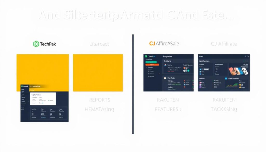 Side-by-side comparison of DigiTechPak vs Other Affiliate Platforms showing interface differences Side-by-side comparison of DigiTechPak vs Other Affiliate Platforms showing interface differences