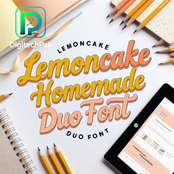 Lemoncake Homemade Duo Font | DigiTechPak