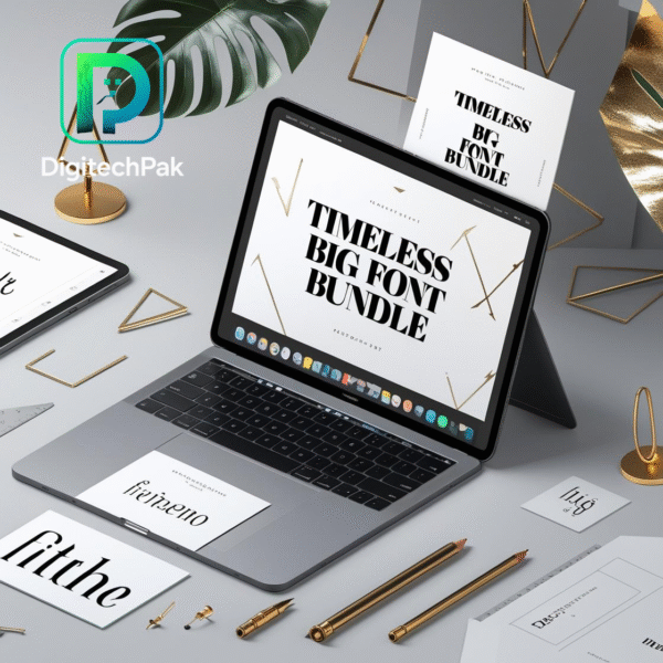 Timeless Big Font Bundle | DigiTechPak Fonts
