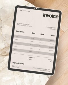 Create a Clean and Professional Digital Invoice for Your Business or Freelance Work