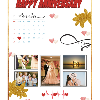 Luxury Personalized Anniversary Wall Art | Custom Couple Names Date Gift