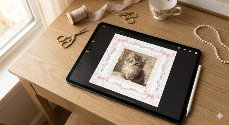 Border-Frame-Coquette-PNG-with-Pink-Bows-and-Transparent-Background-for-Sublimation