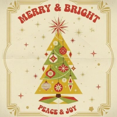 Retro Christmas Sublimation Bundle | 20+ Groovy Holiday PNGs