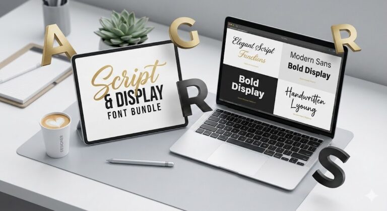 Script and Display Font Bundle Preview