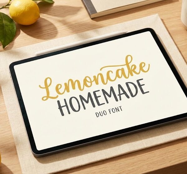 Lemoncake Homemade Duo Font - Professional Script & Sans Pair