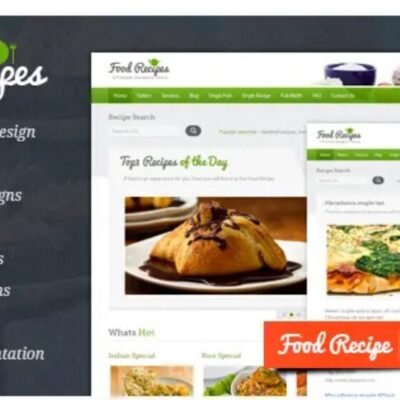 Food Recipes WordPress Theme - Official License Activation (Lifetime Updates)