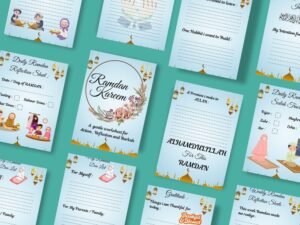 Ramadan Reflection Workbook – 16 Pages Printable & Digital PDF