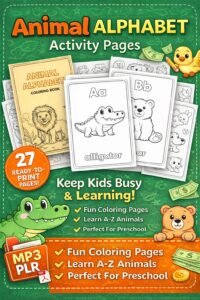 Animal Alphabet Activity Book