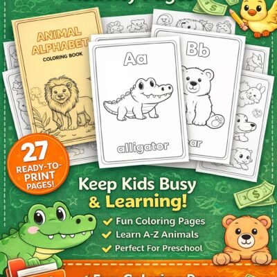 Animal Alphabet Activity Book