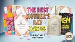 10 Printable Mother’s Day Cards Bundle – Elegant, Funny & Islamic Designs | Instant Download