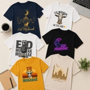 Eid Mubarak Graphic T-Shirt – Premium Festive  (Unisex)