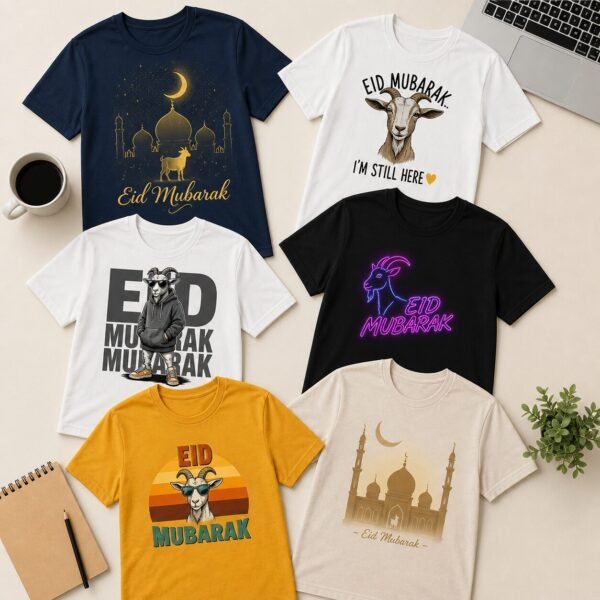 Eid Mubarak Graphic T-Shirt – Premium Festive  (Unisex)