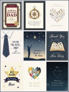 Father's Day Mega Bundle – 10 Printable Greeting Cards for Dad | Instant Download