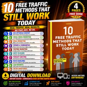 10 Free Traffic Methods That Still Work Today | Website Traffic Guide | Instant Download