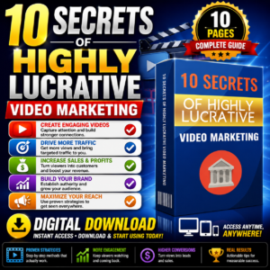 10 Secrets of Highly Lucrative Video Marketing | Video Marketing eBook PDF Guide | Instant Download