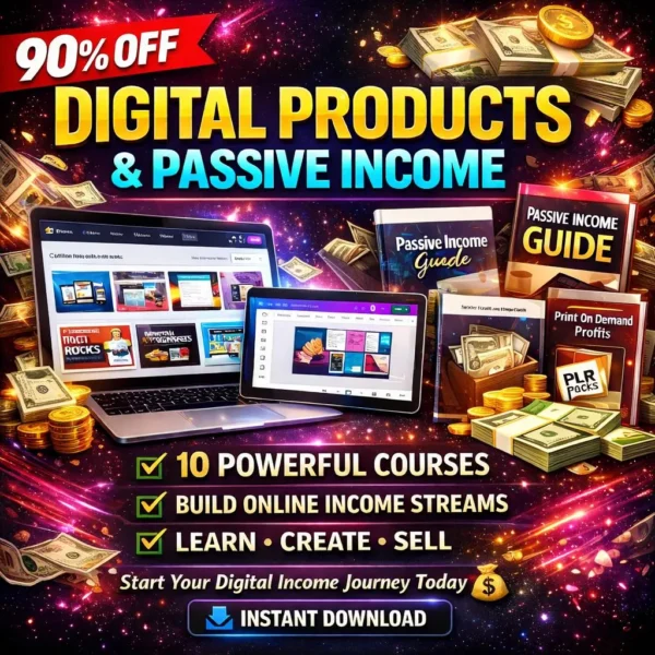 Ultimate Digital Products Passive Income Bundle, POD Business, Digital Download