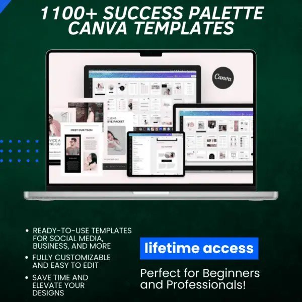 1100+ Success Palette Canva Templates